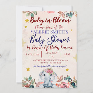 Baby In Bloom Baby Shower Einladungen! Einladung