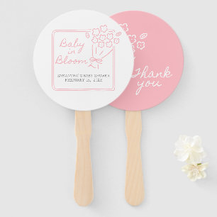 Baby In Bloom Baby Shower Fächer