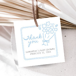 Baby In Bloom Baby Shower Geschenkanhänger