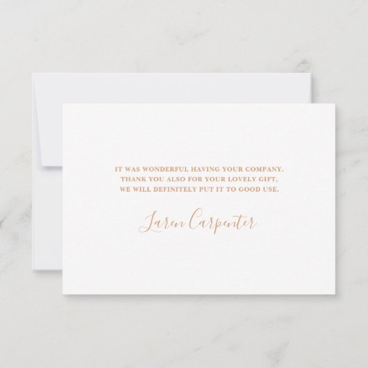 Baby in Bloom Baby Shower Girl Danke Karte (Rückseite)