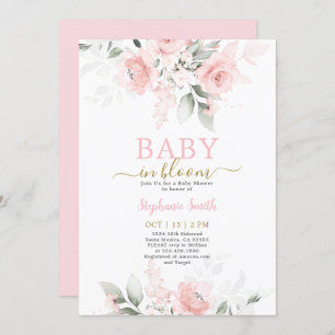 Baby in Bloom Baby Shower Girl Einladung