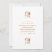 Baby in Bloom Baby Shower Girl Einladung (Rückseite)