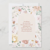 Baby in Bloom Baby Shower Girl Einladung (Rückseite)