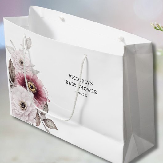 Baby in Bloom Baby Shower Große Geschenktüte