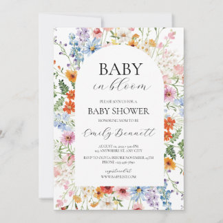 Baby in Bloom Baby Shower Invitation  Einladung