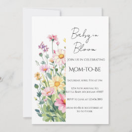 Baby in Bloom - Baby Shower Invitation Einladung