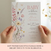Baby in Bloom Baby Shower Invitation Wildflowers Einladung