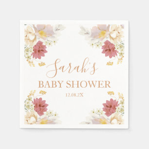 Baby in Bloom Baby Shower Napkins Serviette