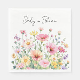 Baby in Bloom - Baby Shower Napkins Serviette