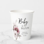 Baby in Bloom Baby Shower Pappbecher (Vorderseite)