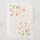 Baby in Bloom Baby Shower Pink Einladung (Rückseite)