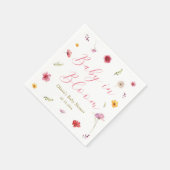 Baby in Bloom Baby Shower Serviette (Ecke)
