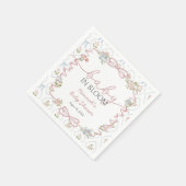 Baby in Bloom Baby Shower  Serviette (Ecke)