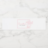 Baby In Bloom Baby Shower Wasserflaschenetikett (Einzelnes Label)