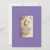 Baby in Bloom Babydusche Einladung (Rückseite)