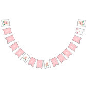 Baby in Bloom Babydusche für Mädchen Wimpelkette (Alle)