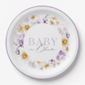 BABY IN BLOOM - BABYDUSCHE PAPPTELLER (Vorderseite)