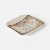 Baby in Bloom Babydusche Pappteller (Gewinkelt)