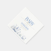 Baby in Bloom Babydusche Serviette (Ecke)