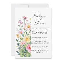 Baby in Bloom - Babyparty-Einladung