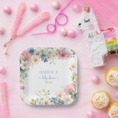 BABY IN BLOOM! Babyparty Pappteller (Party)