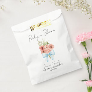 Baby In Bloom Band l Zinnia Samen Baby Shower Geschenktütchen