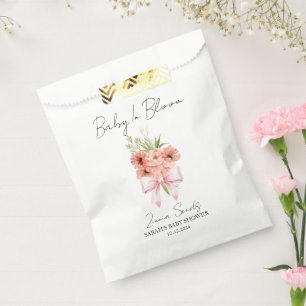 Baby In Bloom Band mit Zinnia Samen Baby Shower Geschenktütchen