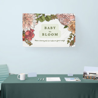 Baby in Bloom Banner 48x30"