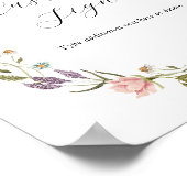 Baby in Bloom Benutzerdefiniertes Text-Zeichen Poster (Ecke)