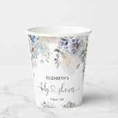 Baby in Bloom Blue Garden Baby Dusche Pappbecher (Vorderseite)