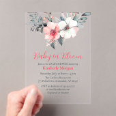 Baby in Bloom, Blume, Baby- oder Mädchendusche Acryleinladungen (Insitu (Handheld))