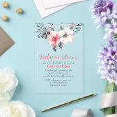 Baby in Bloom, Blume, Baby- oder Mädchendusche Acryleinladungen (In Situ (Hochzeit))