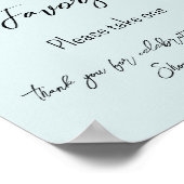 Baby in Bloom Blume Rose Pink Baby Duschfavoriten Poster (Ecke)