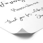 Baby in Bloom Blume Rose Pink Baby Duschfavoriten Poster (Ecke)