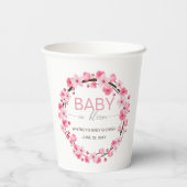 Baby in Bloom Blumenkrebs Blossom Papiertuch Pappbecher (Rückseite)