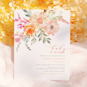 Baby In Bloom Blush Frühlings-Blumen-Shower Budg