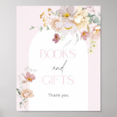 Baby in Bloom Blush Rosa Blumenbücher und Geschenk Poster (Vorne)