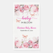 Baby in Bloom Blush Rose Kinderdusche Serviette (Vorderseite)