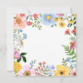 Baby in Bloom | Blütendusche Niedlicher Frühjahr Dankeskarte (Rückseite)