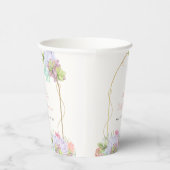 Baby in Bloom Boho Arch Cactus Baby Shower Pappbecher (Rechts)