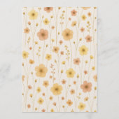 Baby In Bloom Boho Baby Shower Einladung (Rückseite)