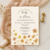Baby In Bloom Boho Baby Shower Einladung