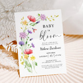 Baby in Bloom Boho Garden Wildblume Babydusche Einladung