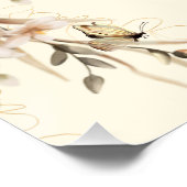 Baby in Bloom Boho Neutral Baby Dusche Poster (Ecke)