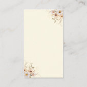 Baby in Bloom Boho neutrale Babydusche, Bücher Begleitkarte (Rückseite)