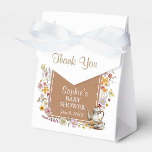 Baby in Bloom Boho Tea Party Babydusche Geschenkschachtel