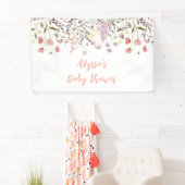Baby in Bloom Boho Wildblume Babydusche Banner (Insitu)