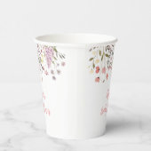 Baby in Bloom Boho Wildblume Babydusche Pappbecher (Rechts)