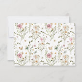 Baby in Bloom Book Request Girl Showdusche D Einladung (Rückseite)