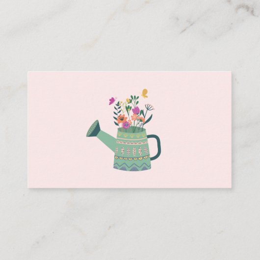 Baby in Bloom Book Request or Book Book Card Visitenkarte (Rückseite)